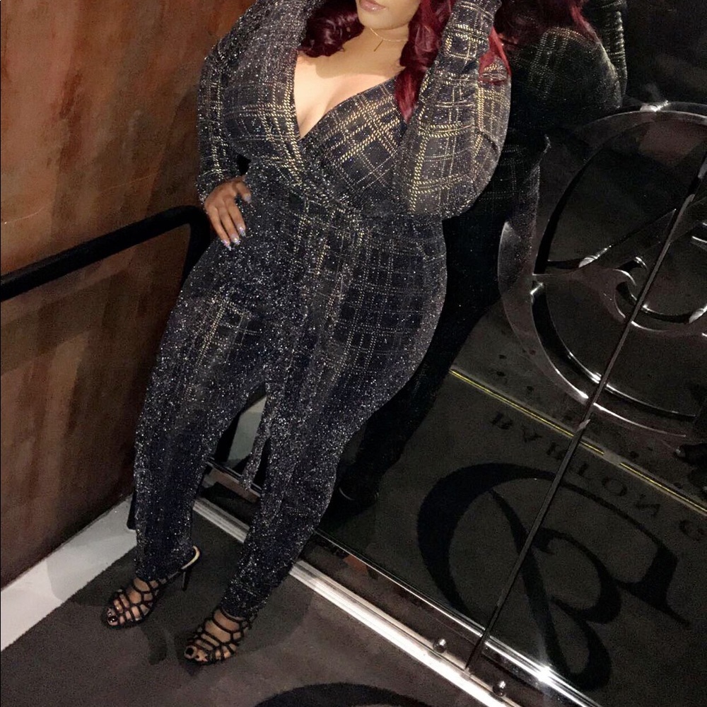 Black sheet body suit